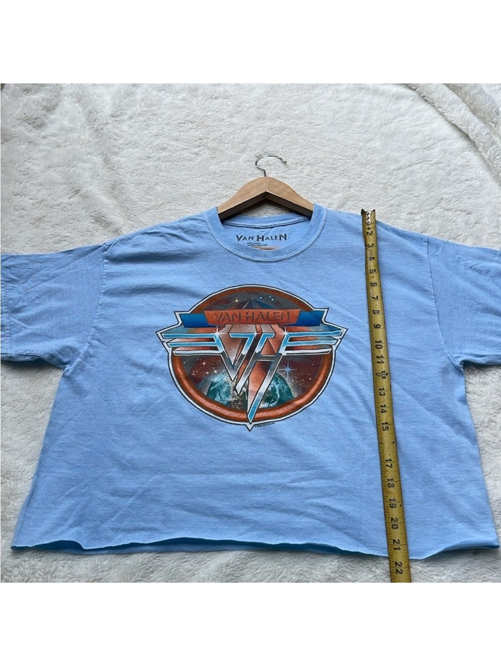 Van Halen Graphic Rock Tee in Light Blue Size M - Picture 5 of 6